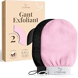 L&rsquo;Exfose 2x Gant Exfoliant Corps - Gant de Crin Kessa...