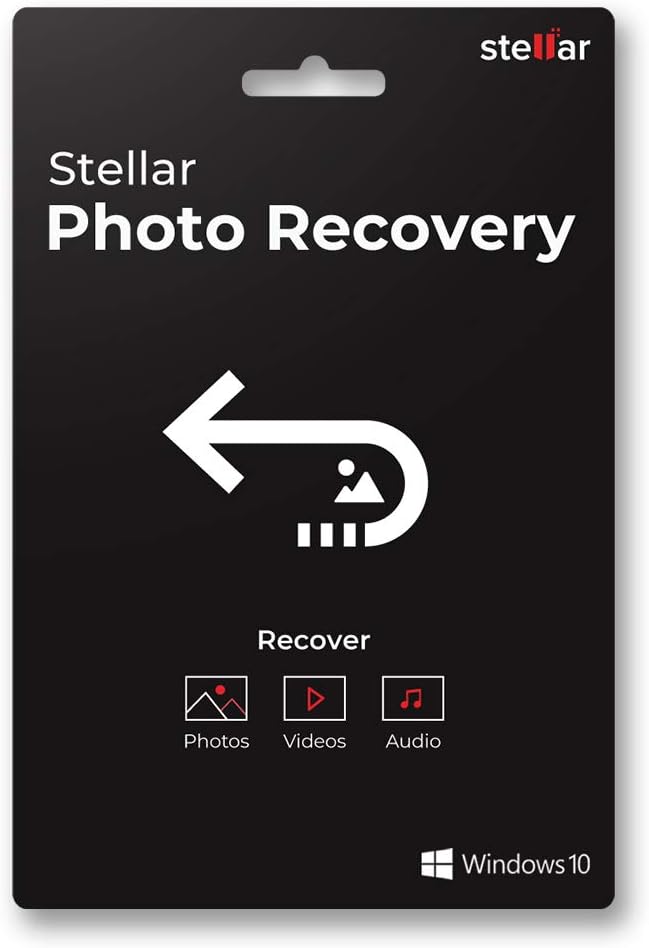 Stellar Photo Recovery Software | Windows | Standard | 1 PC 1 Year | Activation Key Card