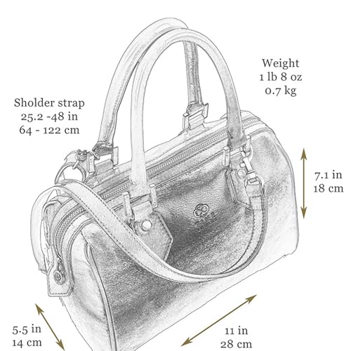 Bolso de cuero para mujer tipo tote con asa superior miniatura 7