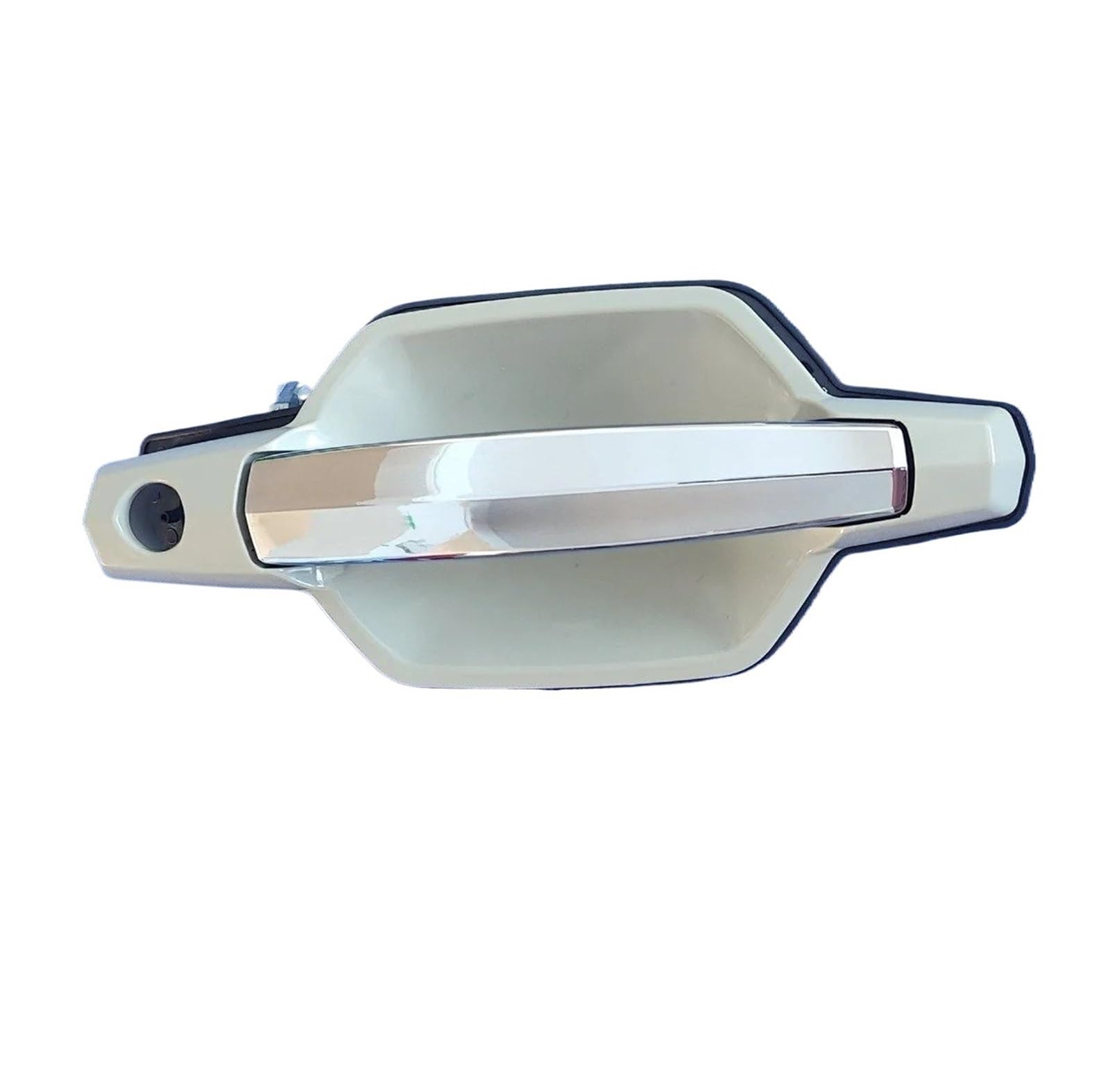 DUDUYANG Car Outside Door Handle for Hyundai for Terracan 2001-2007, Exterior Door Handle Smooth Chrome, with Hole, Front Left and Right