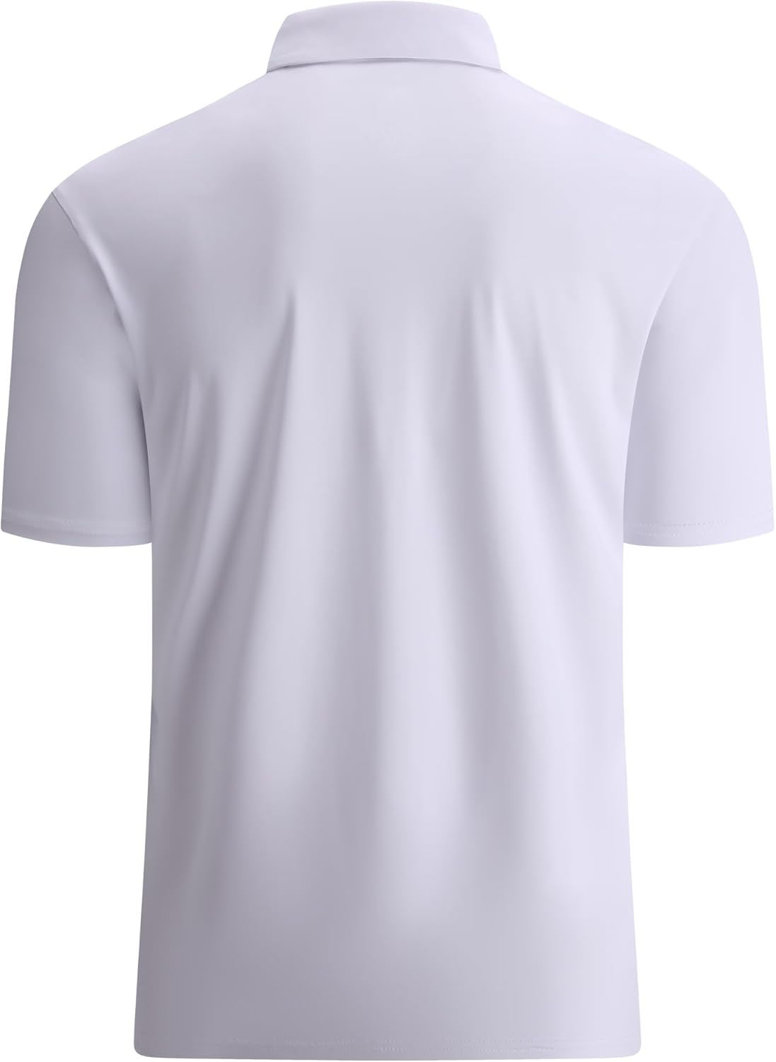 Alex Vando Mens Golf Shirt Moisture Wicking Quick-Dry Solid Short Sleeve Polo Shirts for Men - Image 2