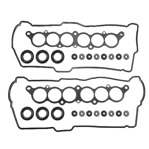 Image of X AUTOHAUX Cylinder Head Gasket Set Engine Gasket Kit for Toyota 4Runner Tacoma Tundra 3.4L V6 Engine Cylinder Valve Cover Gasket