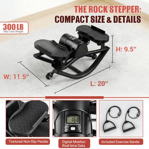 Image of Rock Stepper Side to Side, 300 LBS Capacity, Side Stepper Exercise at Home