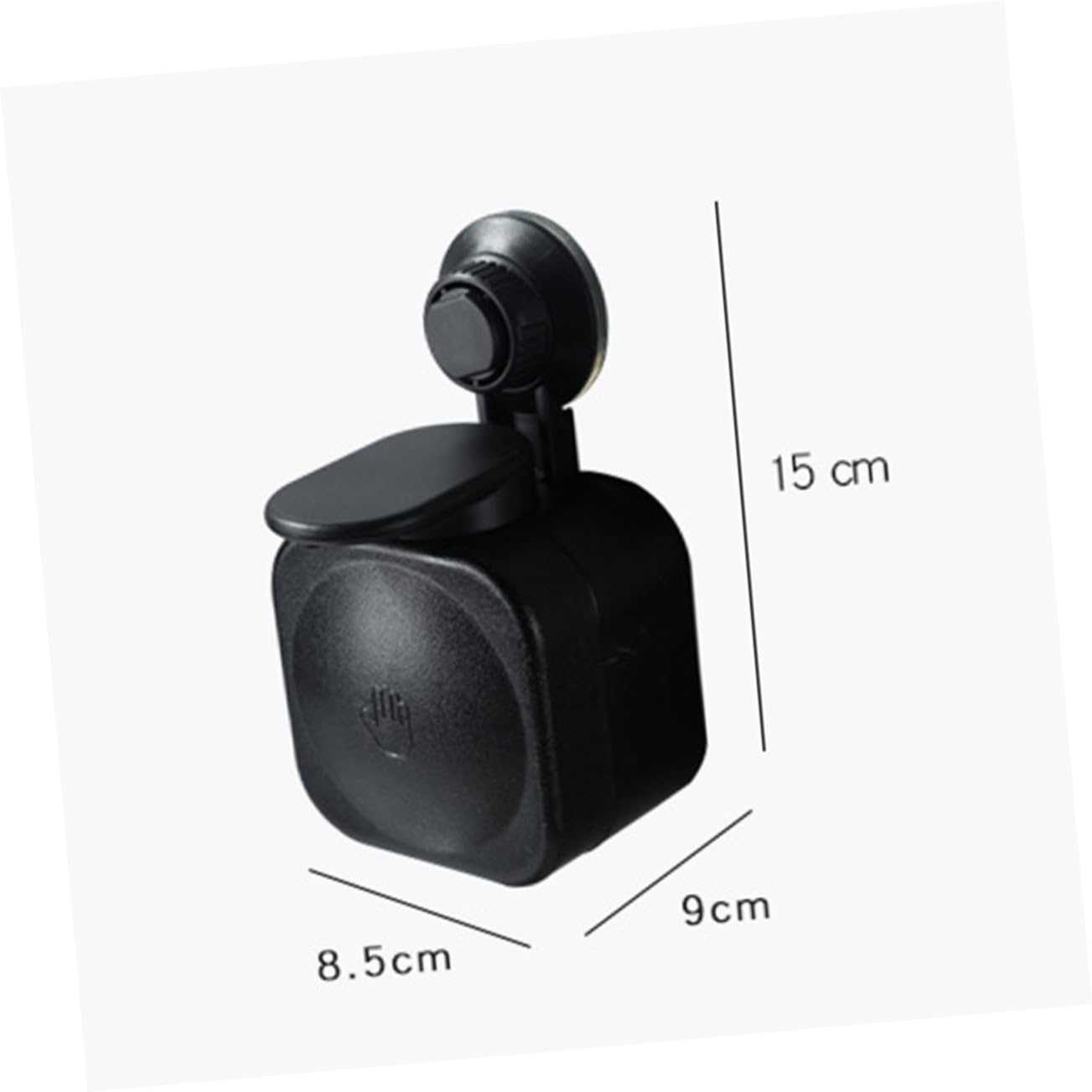 SOLUSTRE Wall-Mounted Liquid Soap Dispenser Touchless Foaming Pump Bathroom Suction Cup Mount Easy to Install Design