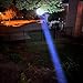 Police Security - Long Throw Flashlight - 700 Lumen, LED Laser Technology, High Beam Distance, Rechargeable Battery, Twist Focus
