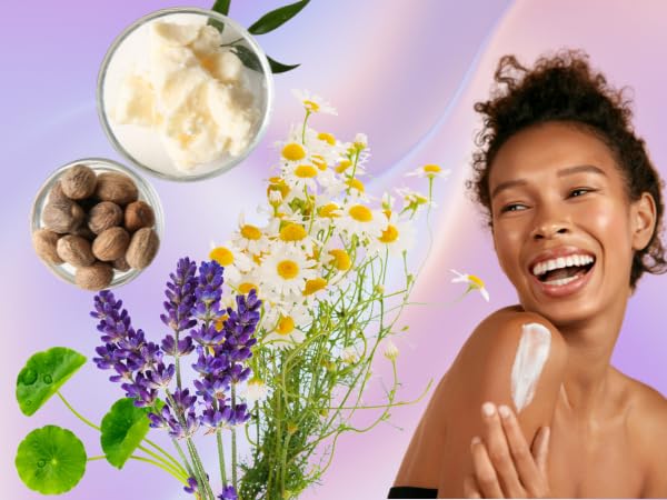 Image of Essentially KateS Lavender + Chamomile + CICA Cream Lotion 4 Fl Oz - Calming, Soothing, Relaxing, Hydrating.