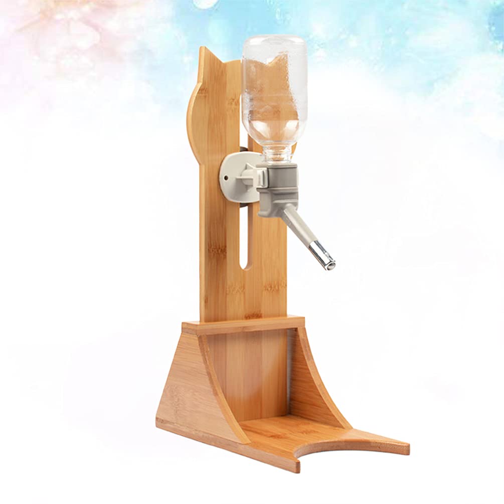Rastrelliera per Abbeveratoio Sospeso in Legno, Altezza Regolabile