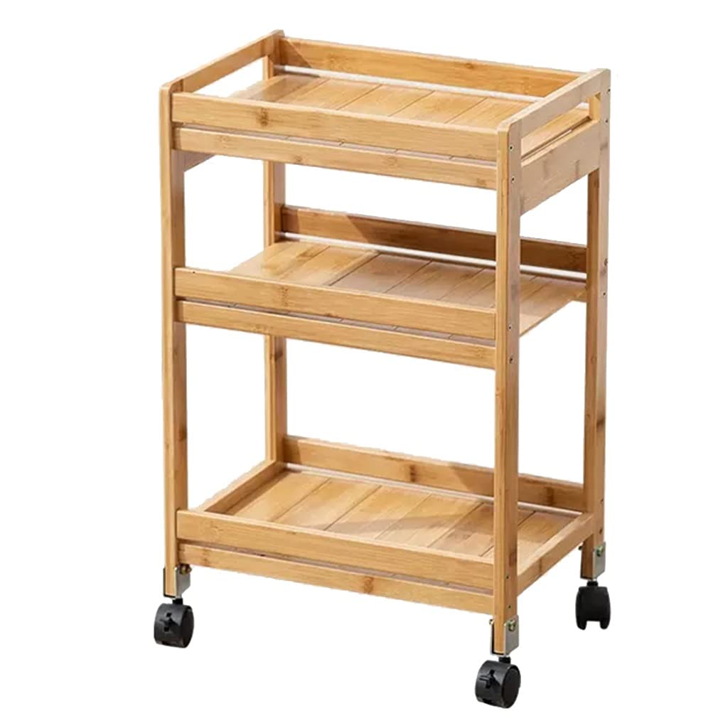 Chariot De Rangement à Roulettes 3 Ou 4 Niveaux - Organisateur Mobile Pour Cuisine, Salle De Bain, Bureau - En Plastique ABS Robuste - 5