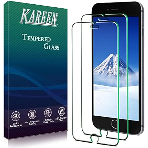 KAREEN [2-Pack] Screen Protector Designed for iPhone SE 3, SE 2022 / iPhone SE 2, SE 2020 Tempered Glass, 9H Hardness, Bubble Free, Easy Installation Cover
