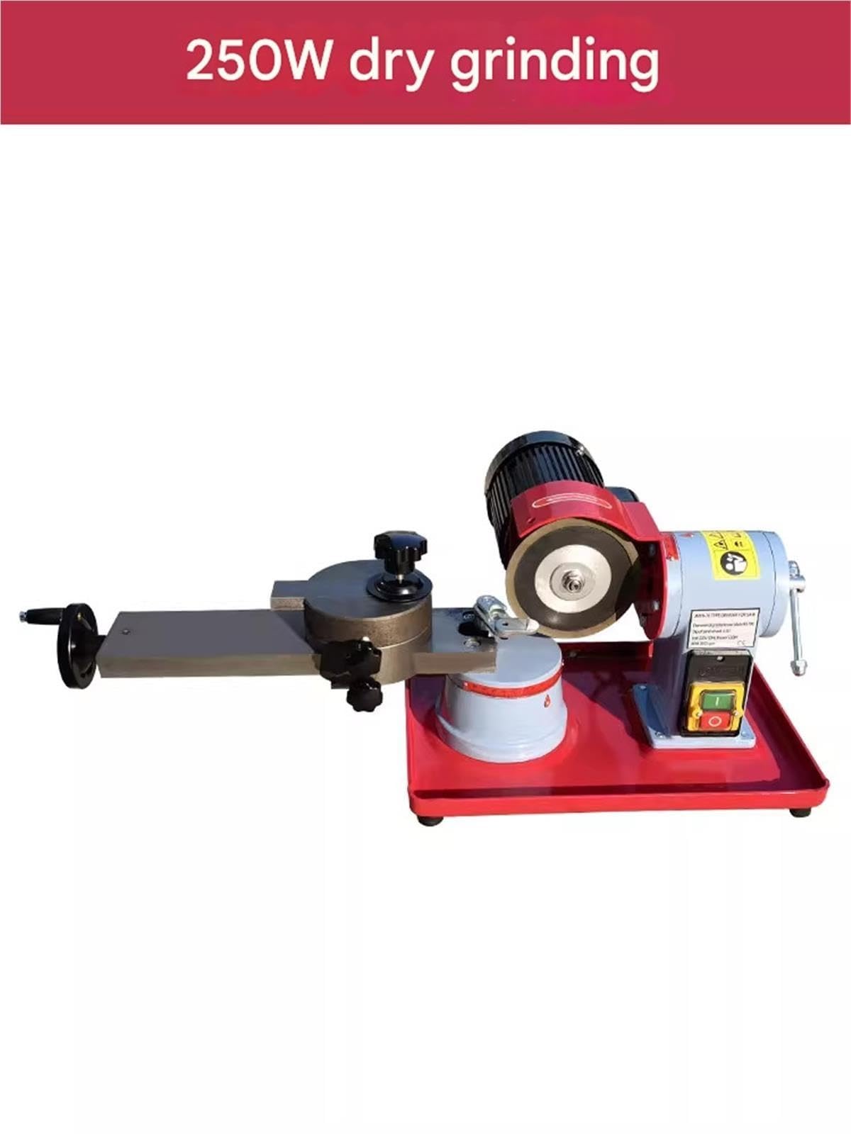 Affilatrice per lame per circolare industriale - Rettificatrice da 2850 giri/min, per per legno/metallo con mola diamantata per la fabbrica(250w dry grind)