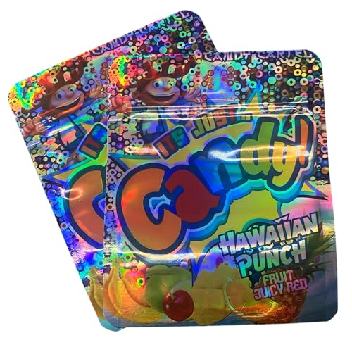 50 Cali Packs 3.5G Mylar Bags Resealable Smell Proof Bag Plastic Baggies Smelly Sealable Smell Proof Mylar Bag Pack Ziplock Packaging Pouches Aluminium Foil Airtight Candy Sandwich Storage