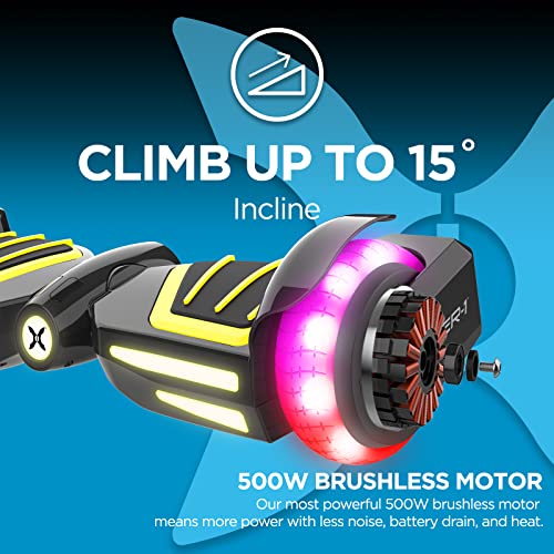 Hover-1 Ranger + Electric Hoverboard, 9Mph Top Speed, 9 Mile Range, Long Lasting Li-Ion Battery, 4Hr Full Charge, Built-In Bluetooth Speaker, Rider Modes: Beginner To Expert, Black #TOP2