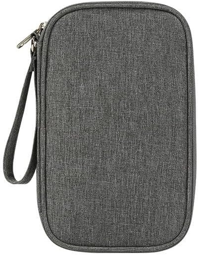 Electronic Organizer Bag, Water-Resistant Travel Cable Organizer Bag Pouch Electronic Accessories Carry Case Portable Double Layers Storage Bag for Cable, Cord, Charger, SD Card, Phone, Earphone