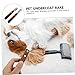 KESYOO 2pcs Pet Undercoat Rakes Wide Dematting Dog Deshedding Brush Pet Hair Pulling Knife Dog Grooming Supplies