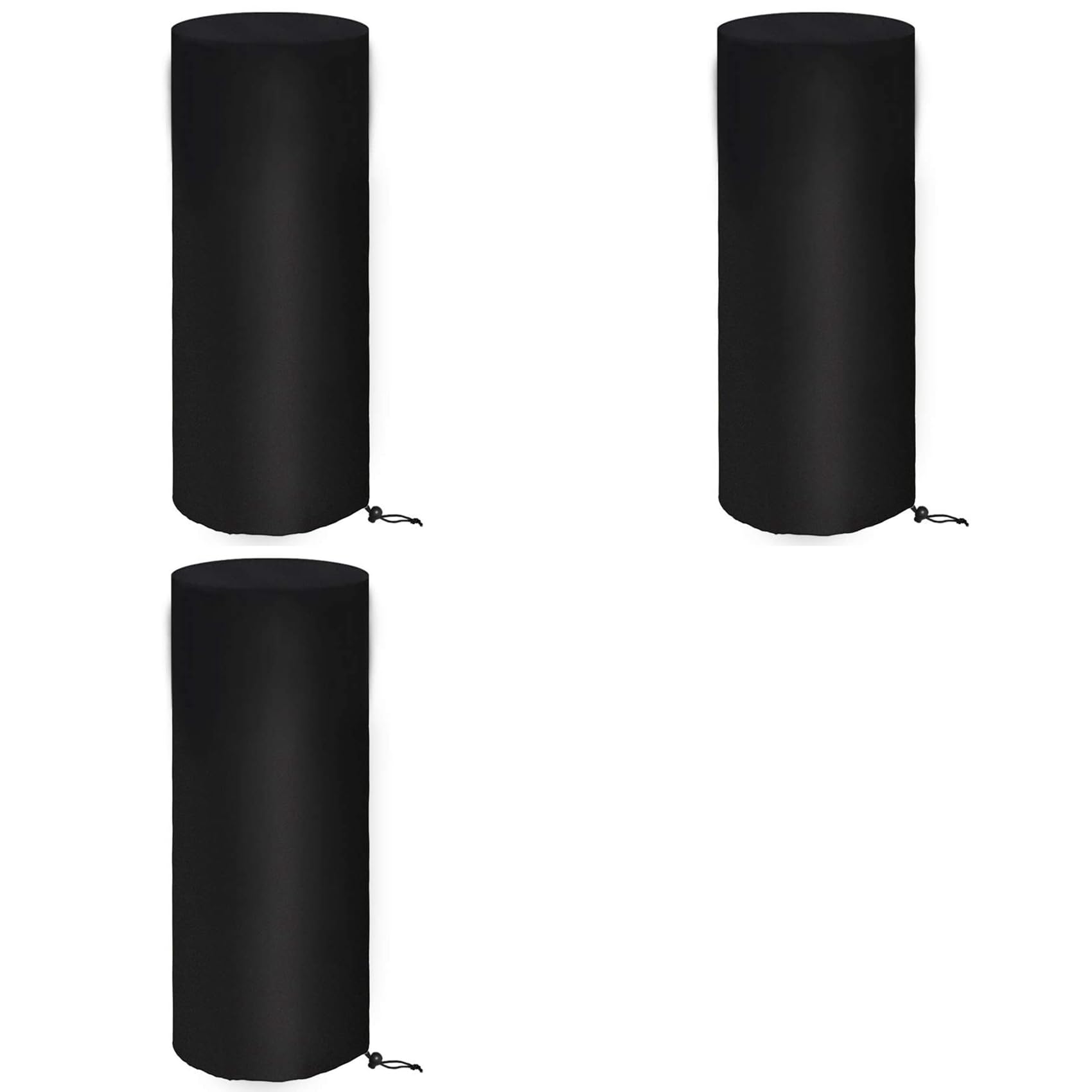 Hndhbfgrt 3X Patio Heater Covers Waterproof Outdoor Heater Cover 210D Oxford Waterproof, Windproof, Protection Around 50X50X120 Cm