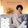 GHome Smart Plug, WiFi Smart Plugs Work with Alexa and Google Home, Smart Outlet Timer with APP Remote Control, 2.4GHz Wi-Fi Only, No Hub Required, ETL FCC Listed