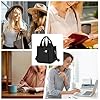 Canvas Tote Bag - Bors Shoulder Bag for 9.84 inch Shopping Shopping Bag | Multipurpose Storage Bag | For Women and Girls, Work, School, Outdoor Travel, Picnic, Commuting and Shopping Quotid, Black #3