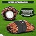 Simgoing Christian Cross Softball Glove Wrap with Bible Verse Speeds Up Break in Process Baseball & Softball Elastic Mitt Glove Strap Band Keep Pocket Formed Ideal for Players of All Ages(Bible Style)