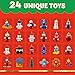 JOYIN Christmas 24 Days Countdown Advent Calendar with a Tabletop Wooden Christmas Tree and 28 Ornaments Snowman Santa Decorations for Boys, Girls and Kids Party Favors, Classroom Prizes, Xmas Gift