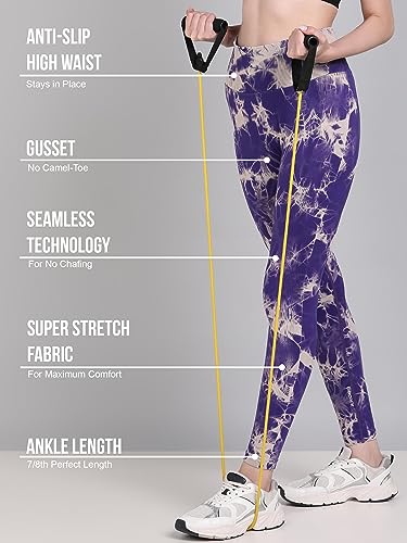 Image of Kobo Active Wear for Women Gym | High Waist | Ankle Length | Squat-Proof | Workout Tights for Women | 4-Way Stretch | Leggings for Gym, Cardio | Yoga Pants (Imported)