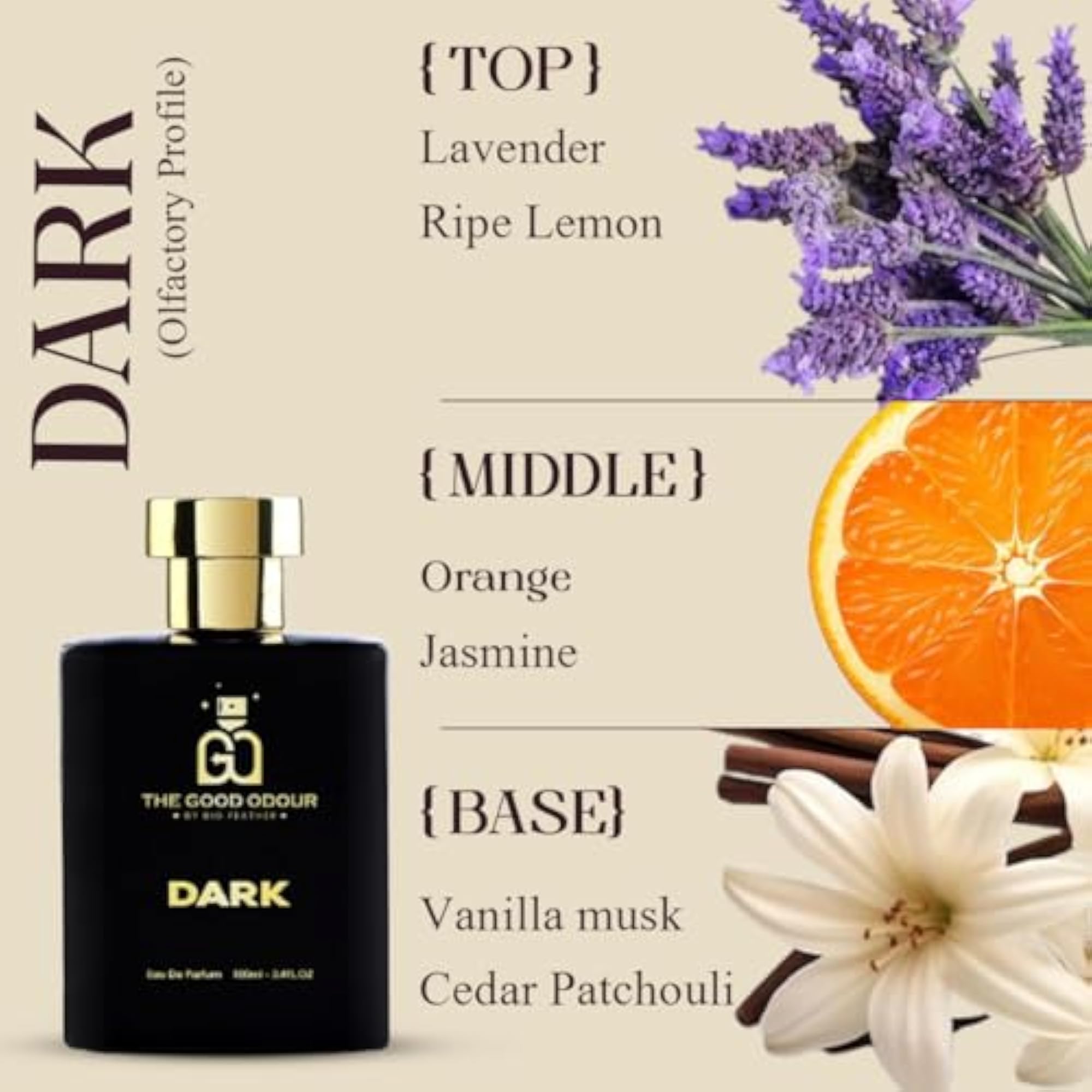 The Good Odour Dark Eau De Parfum for Men, 100ml