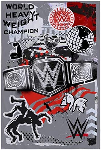 Coco Moon WWE World Heavy Weight Kids Fleece Blanket Genuine Wrestling Bedroom Merchandise