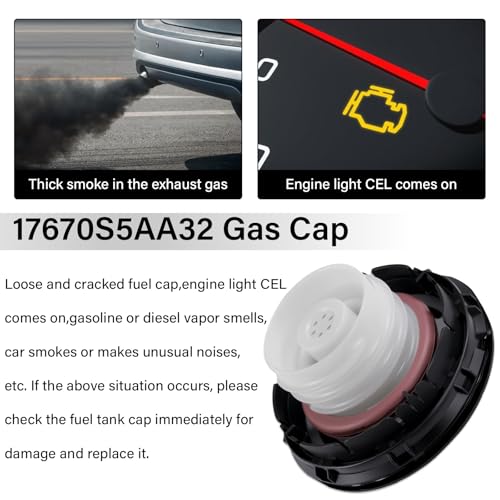 Tapa de combustible para vehículos Honda S2000, Element e Insight, repuesto doble 5