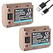 Produktbild 2X Blumax Akku ersetzt Sony NP-FZ100 (2400mAh) mit USB Typ-C Ladebuchse - NTC-Sensor & V1-Gehäuse - für Sony FX30-7 IV 7c 7RIV 7RV 7RIII ZV-E1