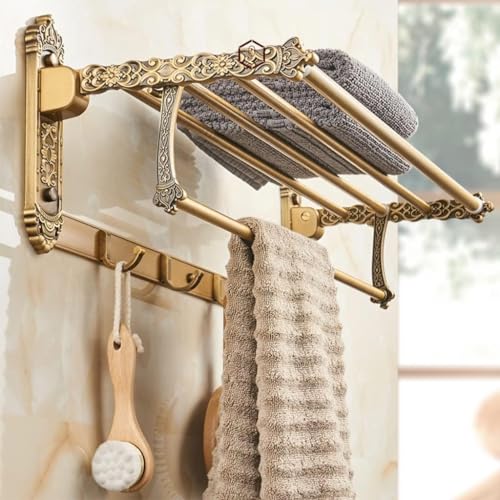 Porte-serviettes mural gain de place maximal pour optimiser une petite salle de bain