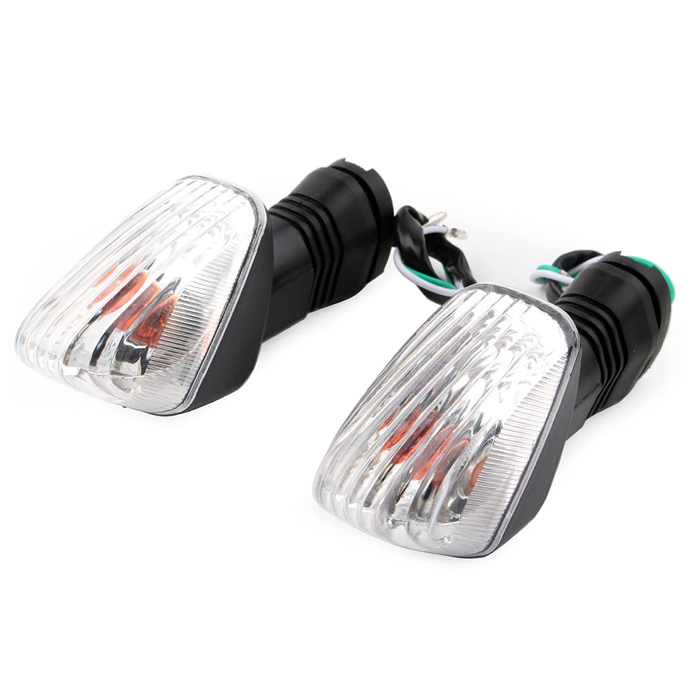 Amazon | GZYF オートバイ リアウィンカーライト ホワイトレンズ 1ペア