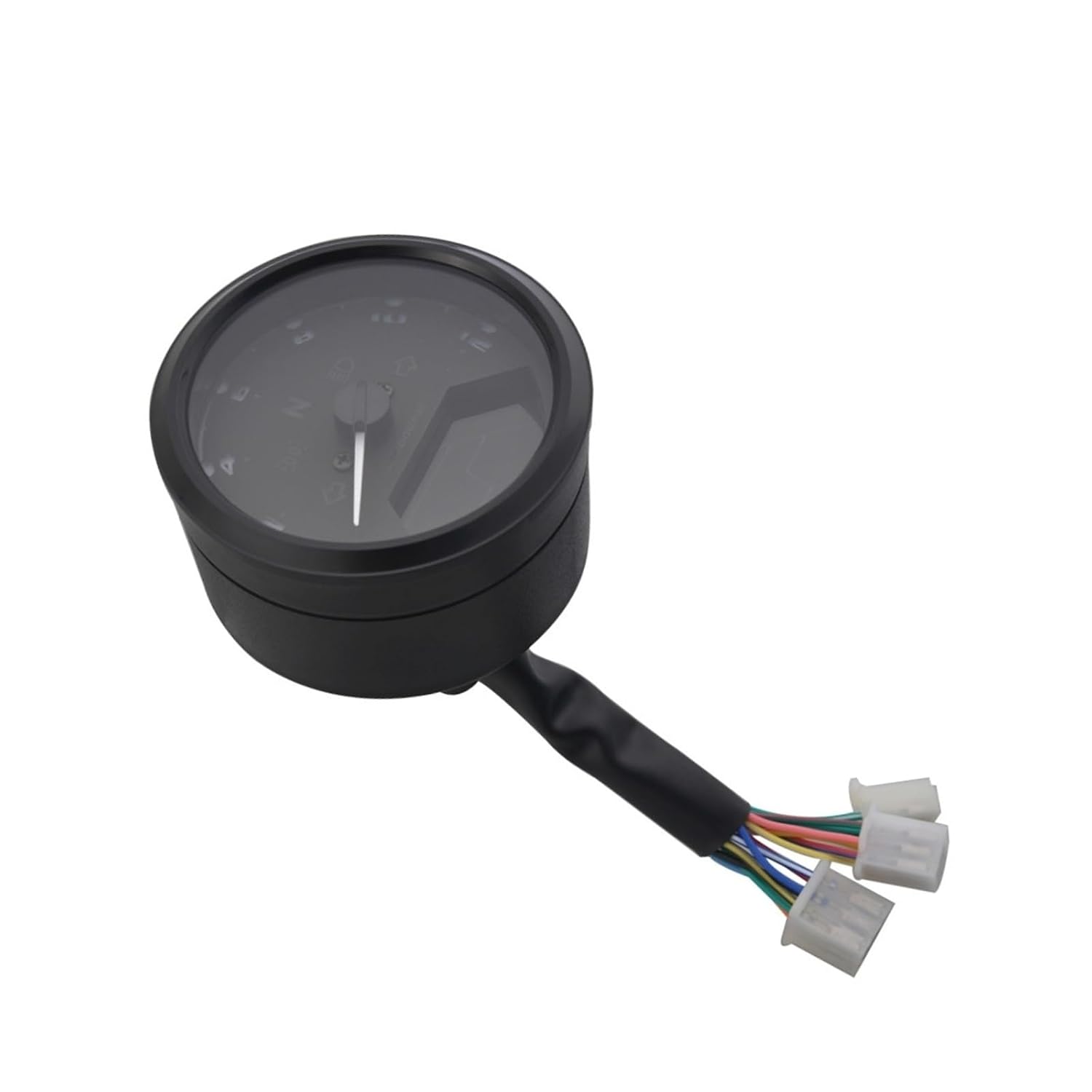 Motorcycle Multi-Function LCD Digital Odometer Tachometer Speedometer Gauge for Racer Bobber 2-4 Cylinders Universal(Mechanical Type)