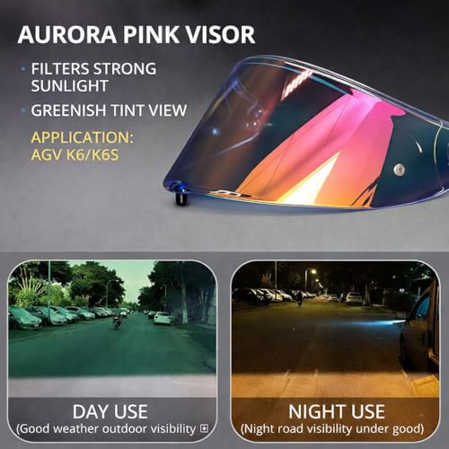 Image of AGV K6 and K6S Visor (Aurora Pink)