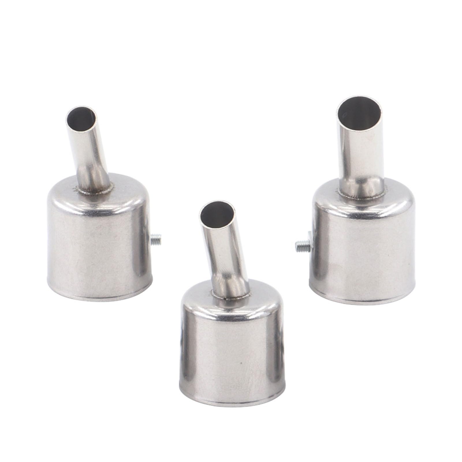 3pcs Heat Nozzles Precisions Airflows Control 7/8/10mm 45 Degree Angled Curved Nozzles Hot Air Tip Repair Tool
