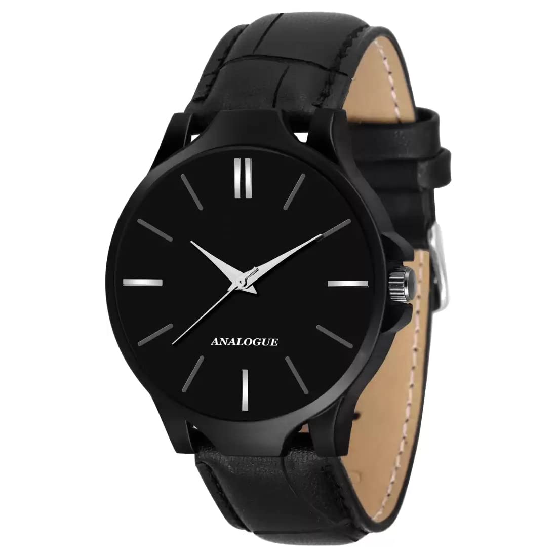 Talgo Alluring Analogue Black Dial Black Leather Strap Graceful Stylish Wrist Watch for Men and Boys, Pack of 1 - LR05-BLK-D-3K-BLK-L (B0C2J3BL3G) Amazon Price History, Amazon Price Tracker