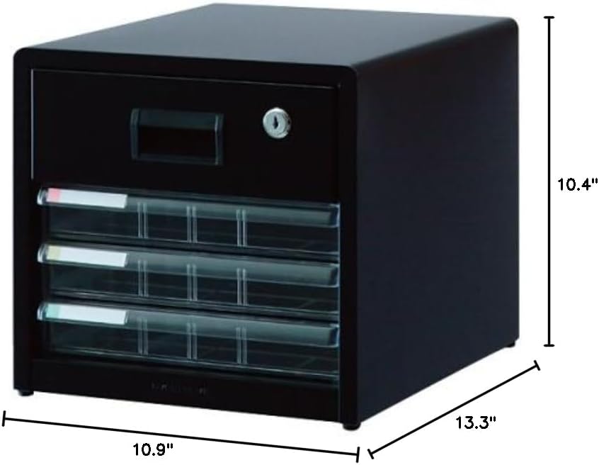 Nakabayashi Avante V2 Letter Case with Key A4 AL-R4 Black