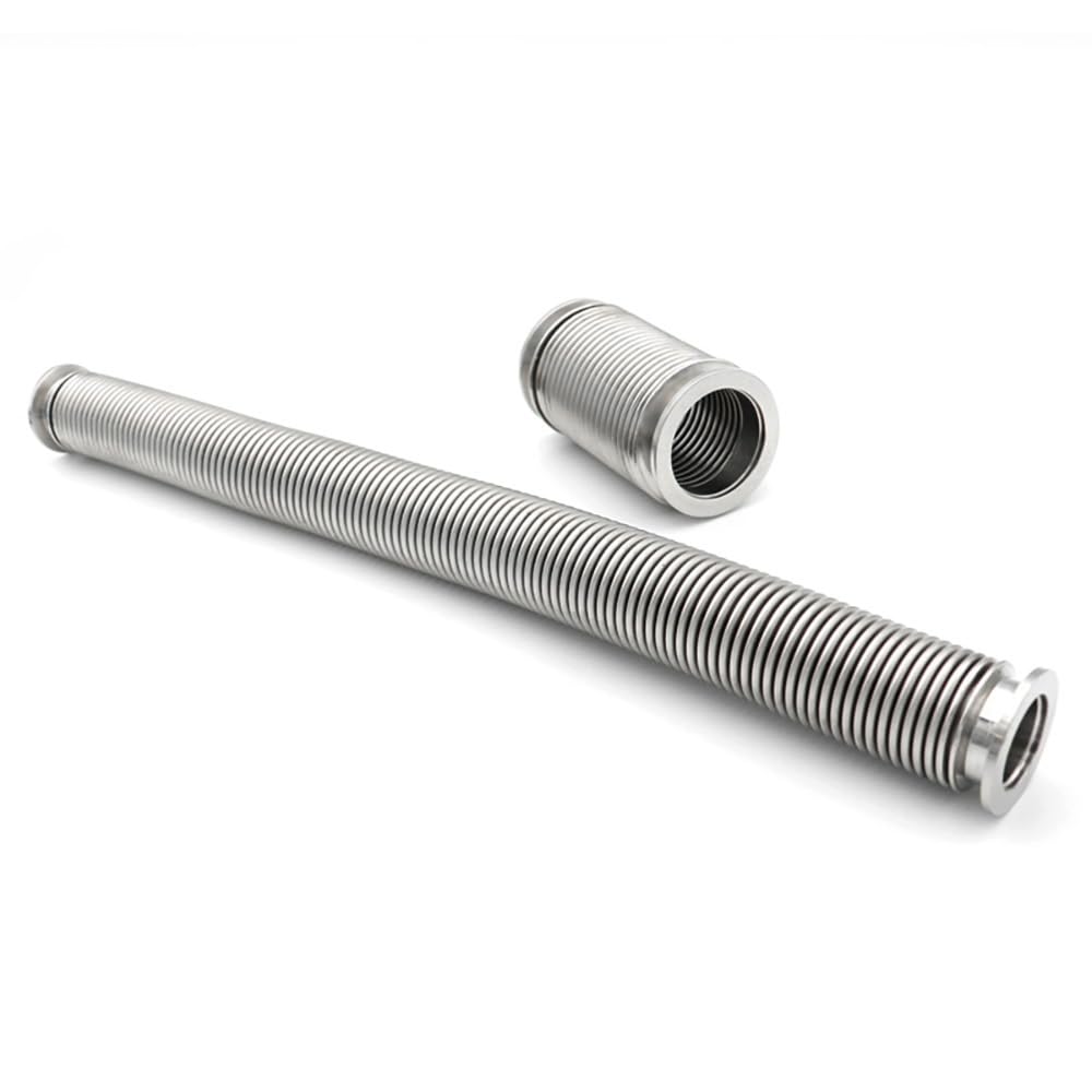 Manguera de fuelle de vacío de acero inoxidable 304 - Accesorio de tubo de expansión flexible for bridas KF16/25/40/50, longitudes de 100-3000 mm(KF16x200mm)