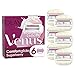 Gillette Venus Comfortglide mit Olaz 2-in-1-Rasierklingen mit Rasierschaumstreifen, für Damenrasierer. Keine Rasiercreme erforderlich (Packung kann variieren) - 6 Stück