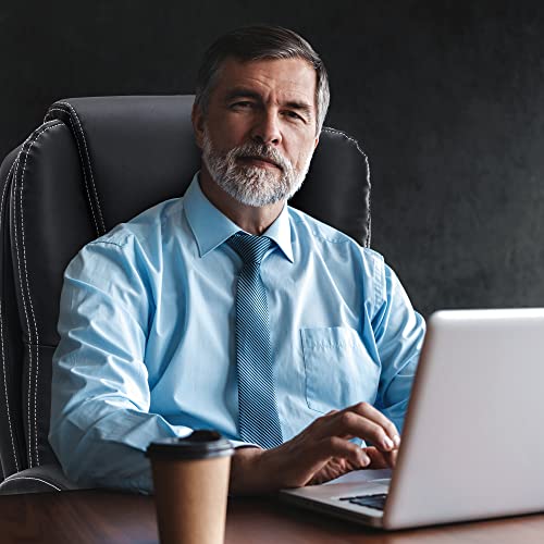 Gnmlp2020 Big And Tall Office Chair,High Back Executive Office Chair With Flip-Up Armrest,Pu Leather Ergonomic Office Chair With Back Lumbar Support,Swivel Rolling Desk Chair With Wheels(Black) #TOP4