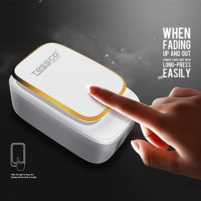 Image of 3 idea Imagine Create Print Tessco Bc-207 2 Ports Multi Wall USB Charger Plug (White)