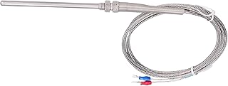 Temperature Sensor Probe, Detector K Type Temp Thermocouple Safe for Control Instrument for Thermometer for Digital Transmitter