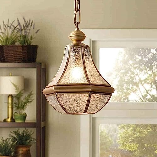 Lustre de restaurant en cuivre E27 avec suspension ajustable