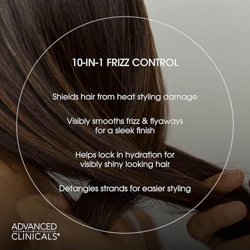 Advanced Clinicals Crema Anti-Frizz Hidratante 7.5 Fl Oz miniatura 3