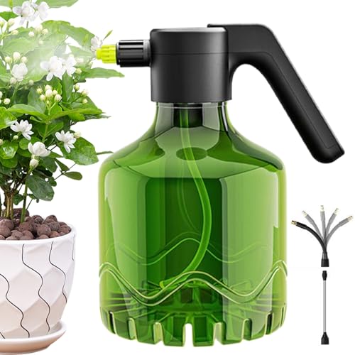 電動スプレーボトル 二リットル,ポータブル植木鉢水やり器 | USB充電式 芝生 車洗浄 家畜ケア デッキ 温室 屋外植物 除草対応 | 窓ペイント用途