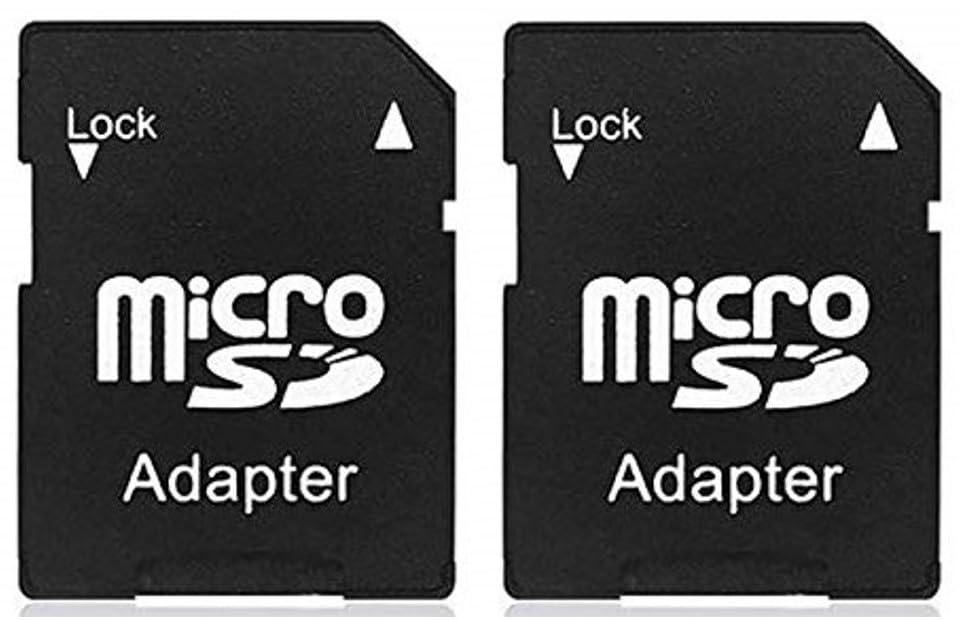Techmount New Launch Techmount Micro SDHC Micro SDXC to SD Memory Card Adapter Card Reader Converter High-Speed Micro SD to SD Adapter for Camera Smartphone Tablet Laptop (ONLY Adapter) (2 Pack)