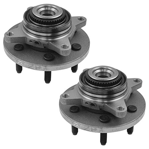 Image of TRQ 2 Piece Wheel Bearing & Hub Assembly Set Compatible with 2007-2010 Ford Expedition Lincoln Navigator