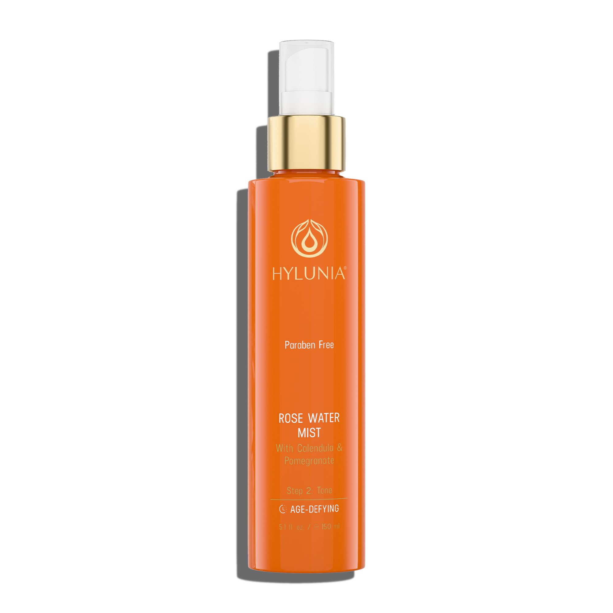 Hylunia Rose Water Mist - 5.1 fl oz - Calendula and Pomegranate - Natural Vegan Skin Repair
