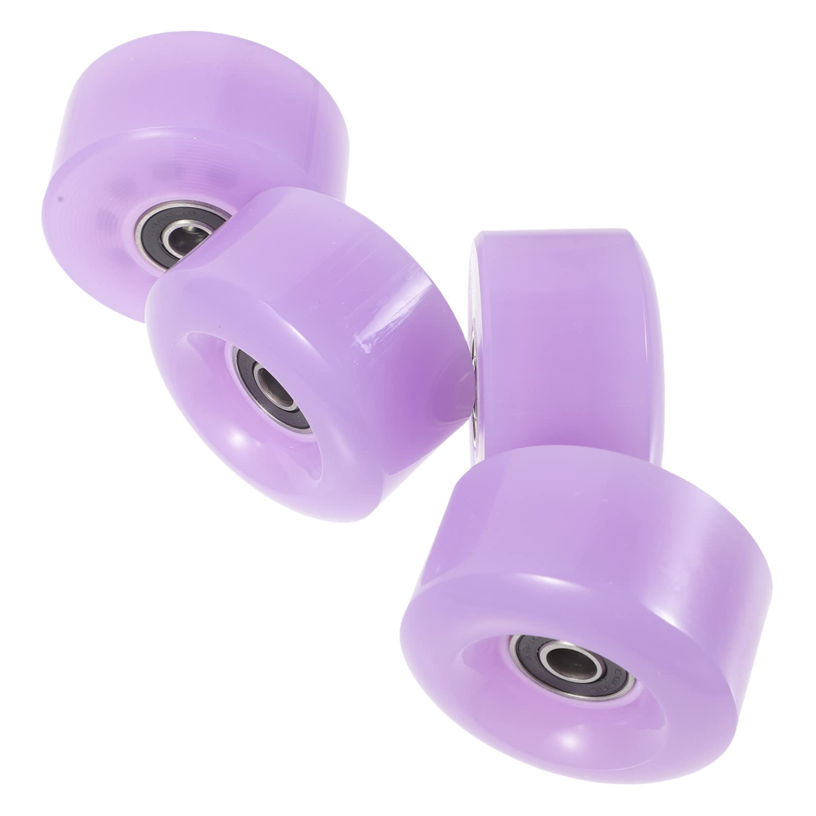 GANAZONO 4pcs Double Row Bearings for Outdoor Roller Skates Replacement Wheels High Resistance for Indoor/outdoor Use