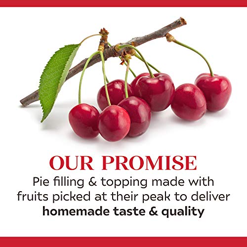 Duncan Hines Comstock No Sugar Added Cherry Pie Filling and Topping, 20 oz. (Pack of 8)