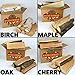 Wilson Maple Split Firewood - Seasoned Natural Kiln Dried Fireplace, Fire Pit, Bonfire Logs (Regular)