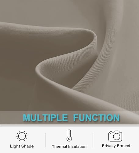 Miniatura 7 de RYB HOME - Cortinas blackout con aislamiento térmico, cortinas de privacidad para dormitorio, sala de estar, comedor, armario, 42 x 54 pulgadas
